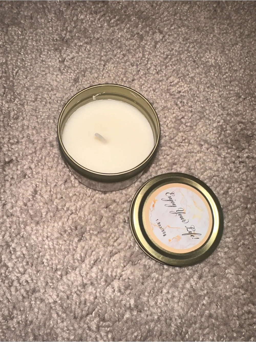 Because Patients🧑🏻‍⚕️ 👩🏻‍⚕️nurse medical field Scented Tin Candle -Gold & Cream
